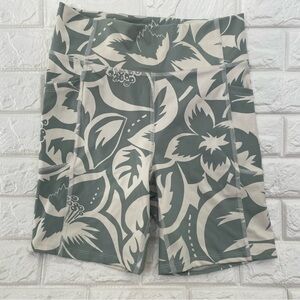 Madewell High Rise 7" Pocket Biker Shorts Tropicale Floral NF336
